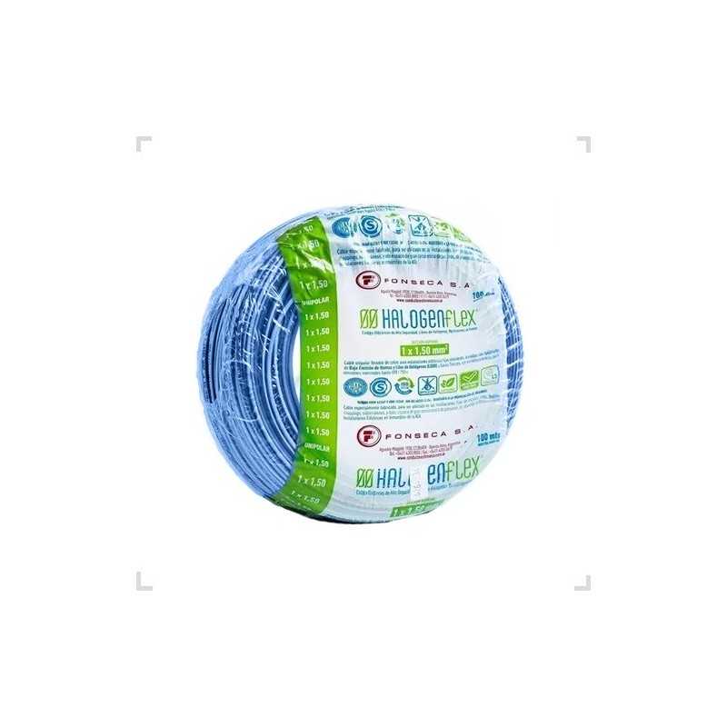 Cable Unipolar Halogen Flex LS0H 1,5mm Celest 100mts FONSECA Cable Unipolar Halogen Flex LS0H 1,5mm Celest 100mts FONSECA