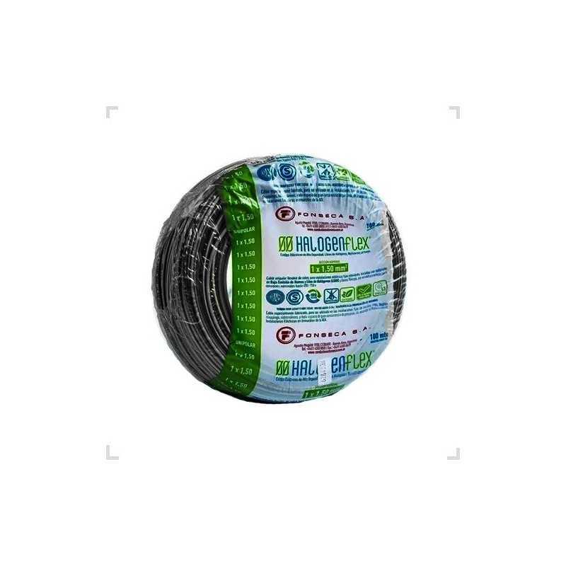 Cable Unipolar Halogen Flex LS0H 1,5mm Negro 100mts FONSECA Cable Unipolar Halogen Flex LS0H 1,5mm Negro 100mts FONSECA