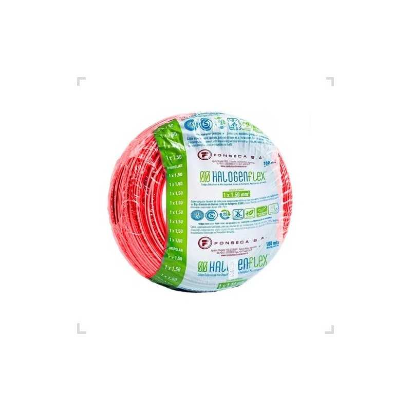 Cable Unipolar Halogen Flex LS0H 1,5mm Rojo 100mts FONSECA Cable Unipolar Halogen Flex LS0H 1,5mm Rojo 100mts FONSECA