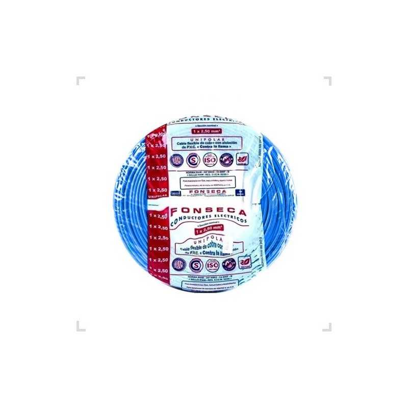 Cable Unipolar 4mm Celeste 100mts FONSECA Cable Unipolar 4mm Celeste 100mts FONSECA