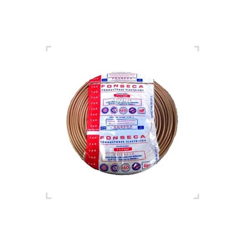 Cable Unipolar 4mm Marron 100mts FONSECA Cable Unipolar 4mm Marron 100mts FONSECA