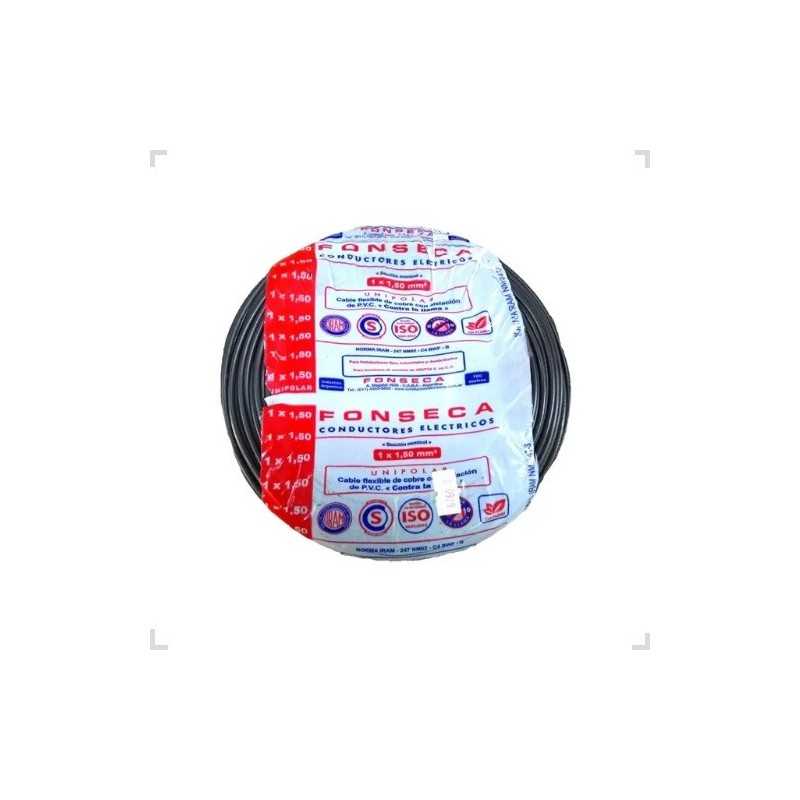 Cable Unipolar 4mm Negro 100mts FONSECA Cable Unipolar 4mm Negro 100mts FONSECA