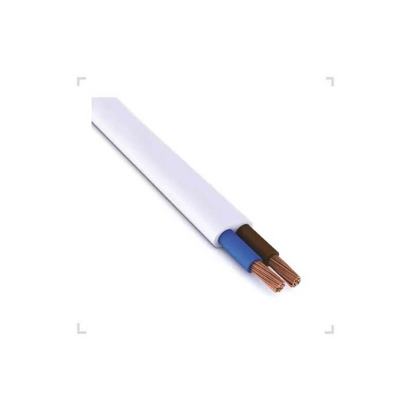 Cable Vaina Chata 2x0,75mm Blanco 100mts FONSECA Cable Vaina Chata 2x0,75mm Blanco 100mts FONSECA