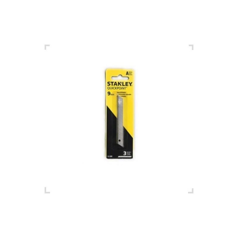 Blister Hoja de Repuesto Cutter 9mm x3 STANLEY Blister Hoja de Repuesto Cutter 9mm x3 STANLEY