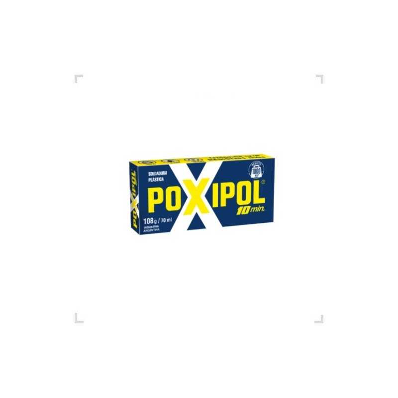 Soldadura Plastica 10min Metalico 108grs 70ml POXIPOL
