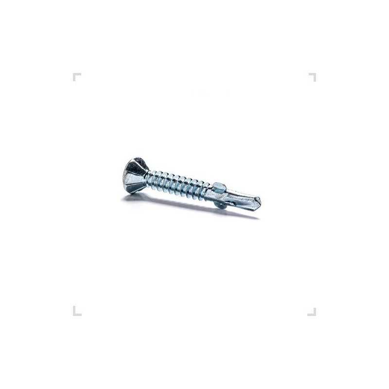 Tornillo Aletado Mecha Zincado 8x1-1/4 x6.000 TW DGO Tornillo Aletado Mecha Zincado 8x1-1/4 x6.000 TW DGO