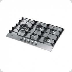 Anafe a Gas 5 Hornallas Inox SAMSUNG