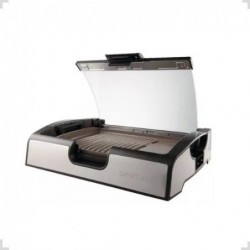 Parrilla Electrica Con Tapa Plata Ceramica GRT0022 SMARTLIFE