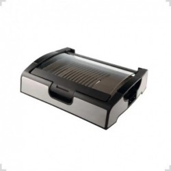 Parrilla Electrica Con Tapa Plata Ceramica GRT0022 SMARTLIFE