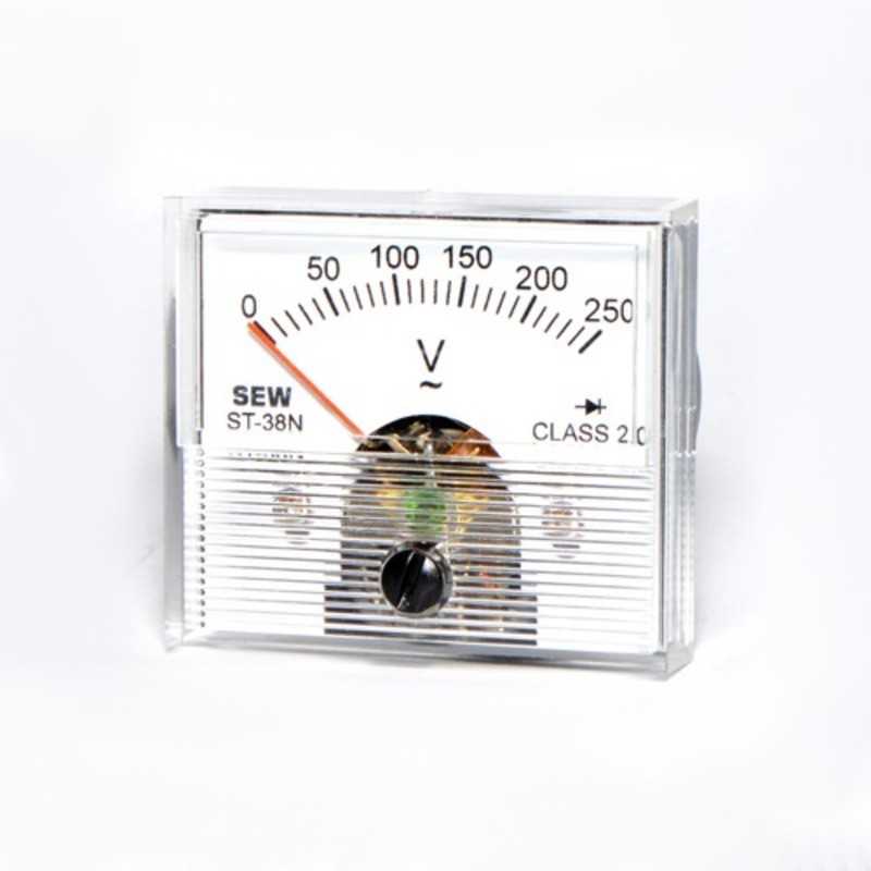 Voltimetro Analogico AC 250V 45x45mm SEW Voltimetro Analogico AC 250V 45x45mm SEW