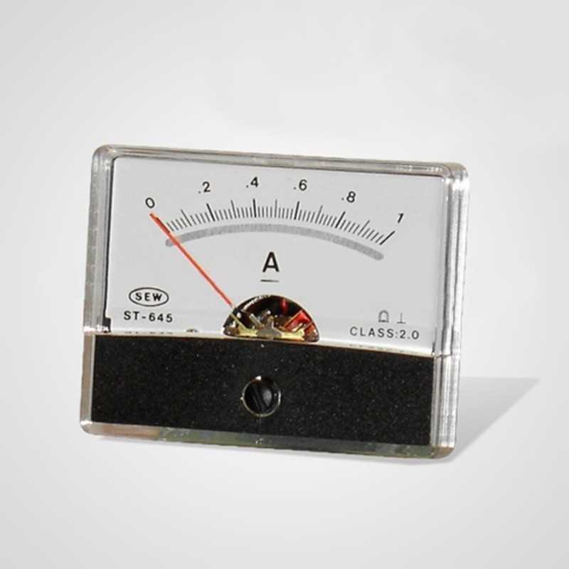 Amperimetro Analogico DC 1A 61x47mm SEW Amperimetro Analogico DC 1A 61x47mm SEW
