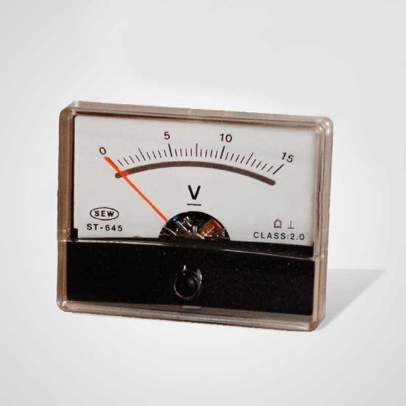 Voltimetro Analogico DC 30V 61x47mm SEW Voltimetro Analogico DC 30V 61x47mm SEW