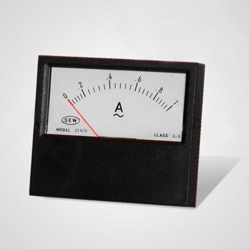 Amperimetro Analogico AC 1A 73x63mm SEW Amperimetro Analogico AC 1A 73x63mm SEW