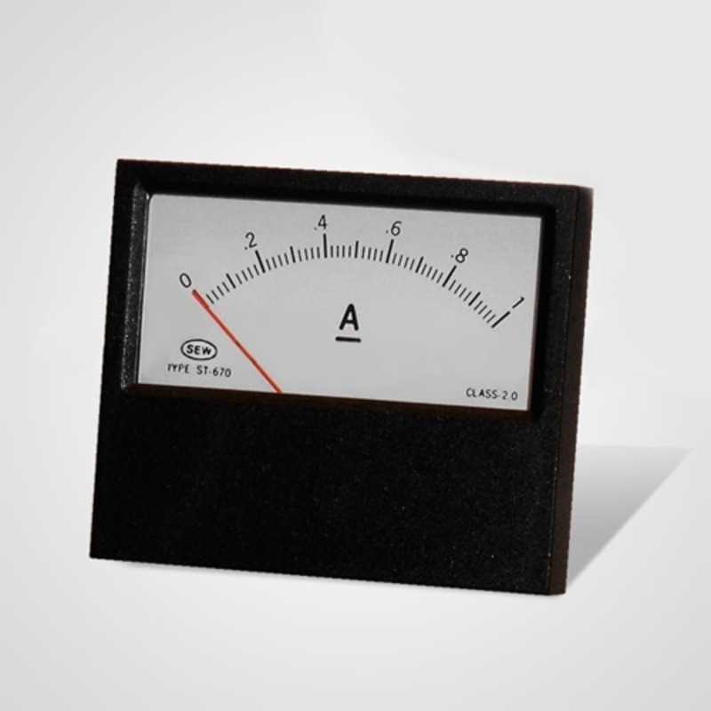 Amperimetro Analogico DC 1A 73x63mm SEW Amperimetro Analogico DC 1A 73x63mm SEW