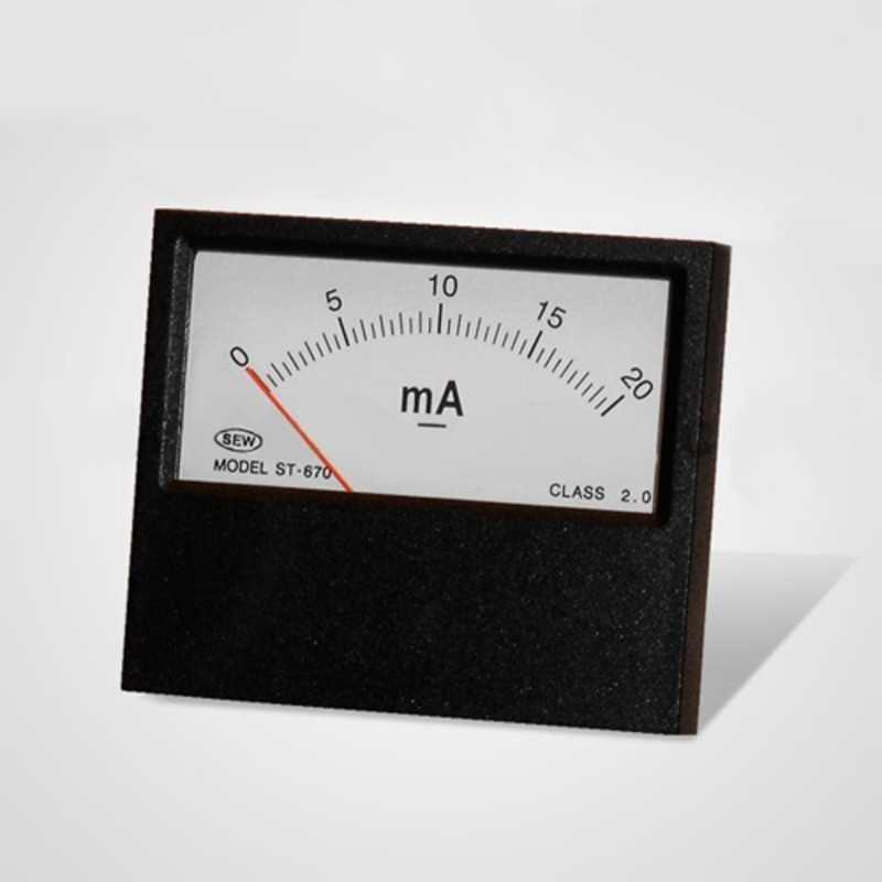 Amperimetro Analogico DC 20mA 73x63mm SEW Amperimetro Analogico DC 20mA 73x63mm SEW