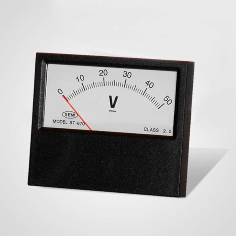 Voltimetro Analogico Dc 50V 73x63mm SEW Voltimetro Analogico Dc 50V 73x63mm SEW