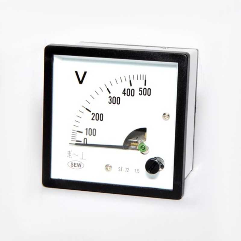 Amperimetro Analogico AC 5A 72x72mm SEW Amperimetro Analogico AC 5A 72x72mm SEW