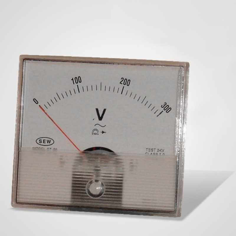 Voltimetro Analogico 300V AC 86x78mm SEW Voltimetro Analogico 300V AC 86x78mm SEW