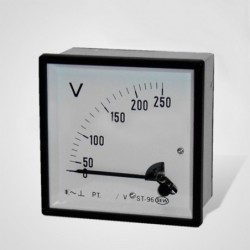 Voltimetro Analogico 250V AC 96x96mm SEW