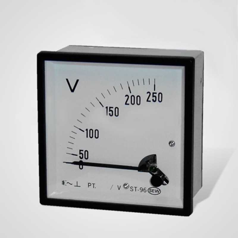 Voltimetro Analogico 250V AC 96x96mm SEW Voltimetro Analogico 250V AC 96x96mm SEW