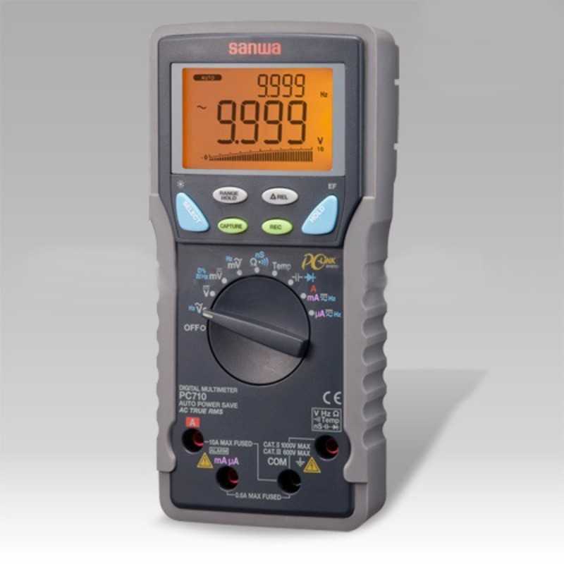 Multimetro Digital TrueRMS Doble Display PC710 SANWA Multimetro Digital TrueRMS Doble Display PC710 SANWA