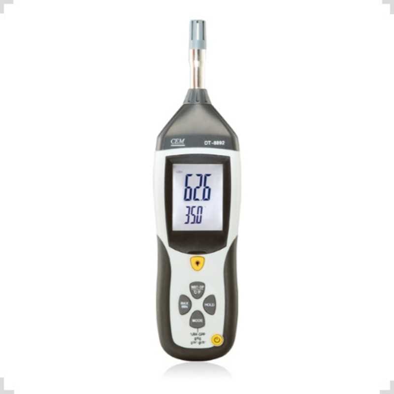 Termohigrometro Bulbo Humedo Punto de Rocio DT8892 CEM Termohigrometro Bulbo Humedo Punto de Rocio DT8892 CEM
