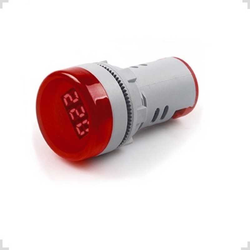 Voltimetro Ojo de Buey 22mm 50-500Vac Rojo CNSCKJ Voltimetro Ojo de Buey 22mm 50-500Vac Rojo CNSCKJ