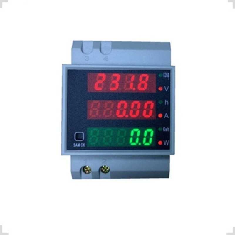Medidor Consumo Kwh Volt Amperim 80-300Vac 99A Riel CNSCKJ Medidor Consumo Kwh Volt Amperim 80-300Vac 99A Riel CNSCKJ