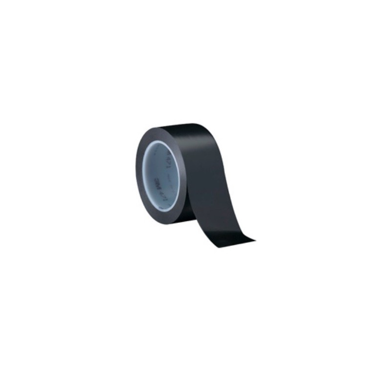 Cinta Demarcacion PVC 50mm 30m Negra 3M Cinta Demarcacion PVC 50mm 30m Negra 3M