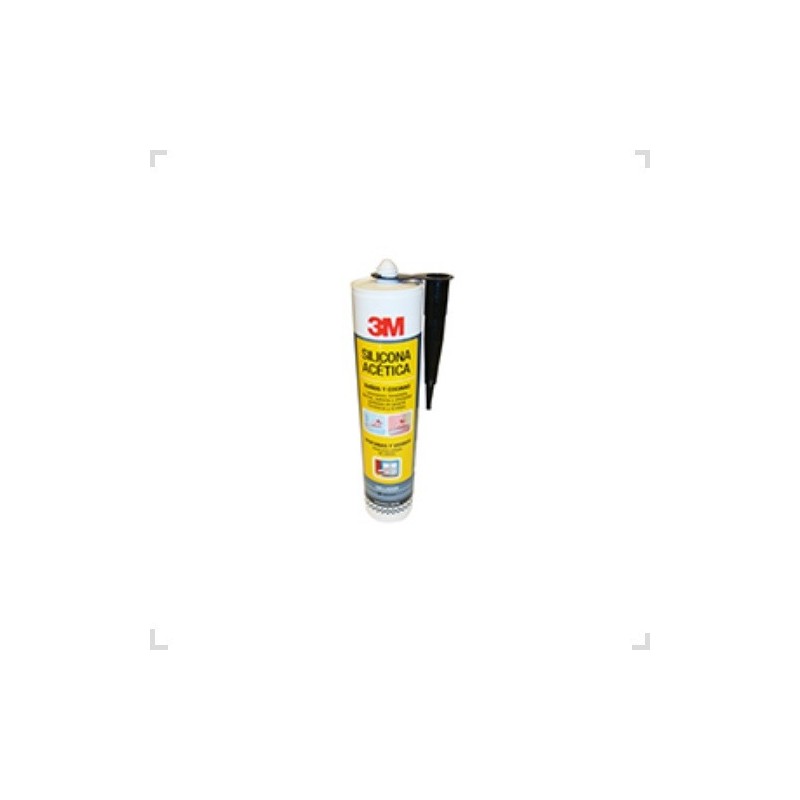 Silicona Acetica 280ml Negra 3M Silicona Acetica 280ml Negra 3M