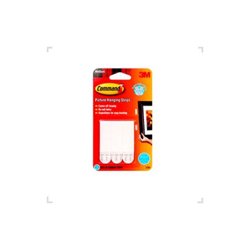 Pack x3 Tiras Abrojo Para Colgar 3M Pack x3 Tiras Abrojo Para Colgar 3M