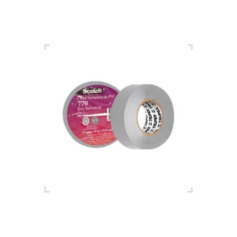 Cinta Aisladora Scotch 770 19mm 10m Gris 3M Cinta Aisladora Scotch 770 19mm 10m Gris 3M