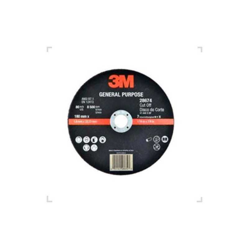 Disco de Desbaste 180mm 6,35mm 22,23mm 3M Disco de Desbaste 180mm 6,35mm 22,23mm 3M