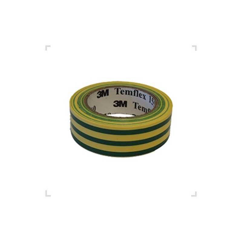 Cinta Aisladora Scotch 1550 19mm 10m Verde Amarillo 3M Cinta Aisladora Scotch 1550 19mm 10m Verde Amarillo 3M