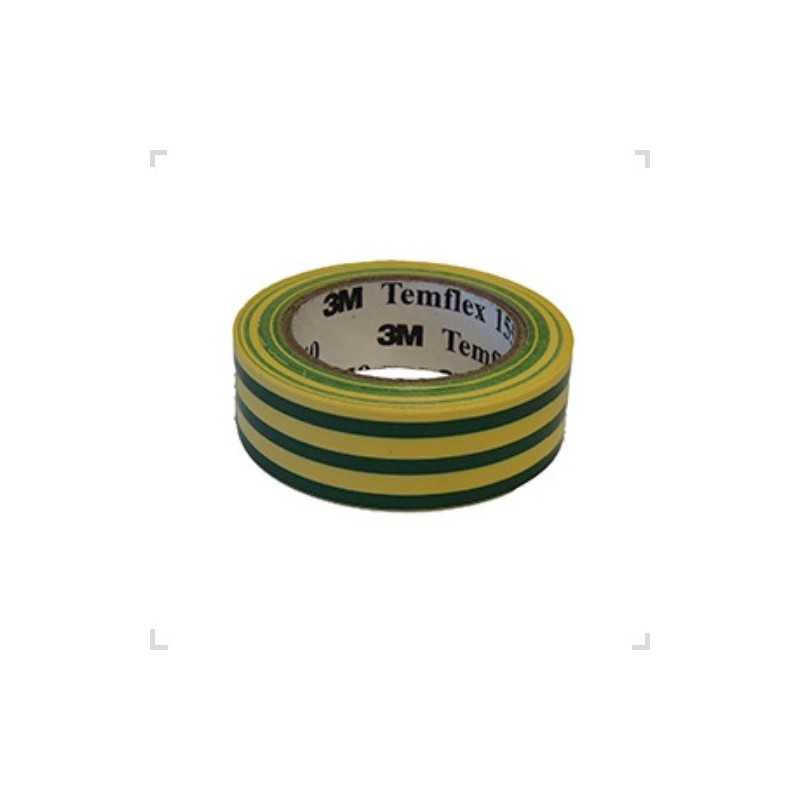 Cinta Aisladora Scotch 1550 19mm 20m Verde Amarillo 3M Cinta Aisladora Scotch 1550 19mm 20m Verde Amarillo 3M