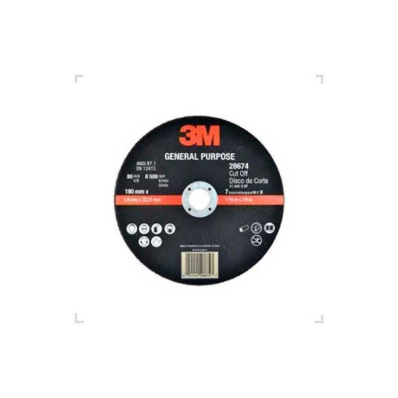 Disco de Corte 180mm 1,6mm 22,23mm 3M Disco de Corte 180mm 1,6mm 22,23mm 3M