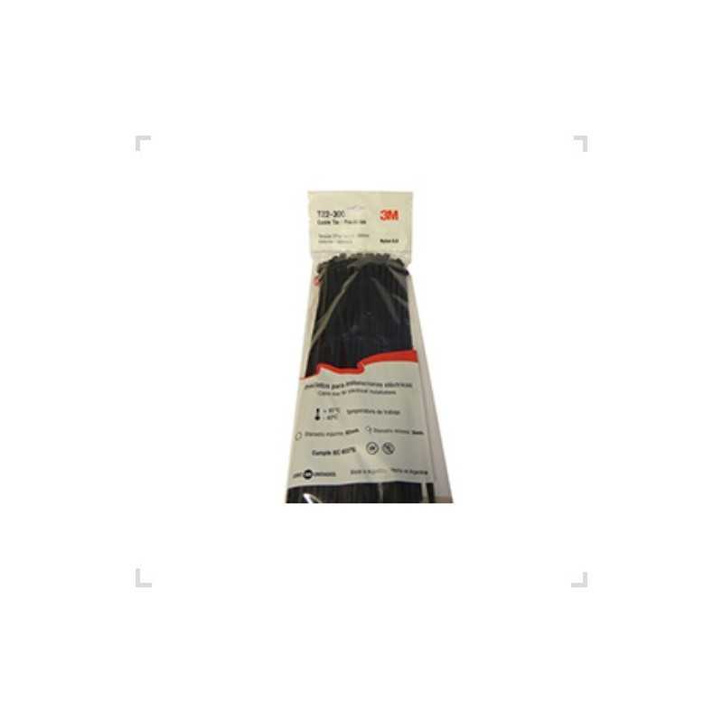 Precinto T22 300mm x 4,7mm x100 Negro 3M Precinto T22 300mm x 4,7mm x100 Negro 3M