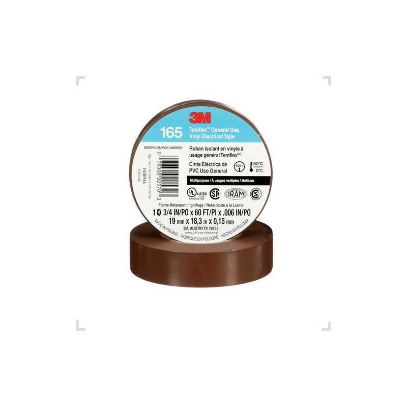 Cinta Aisladora 165 19mm 18mts Marron 3M Cinta Aisladora 165 19mm 18mts Marron 3M