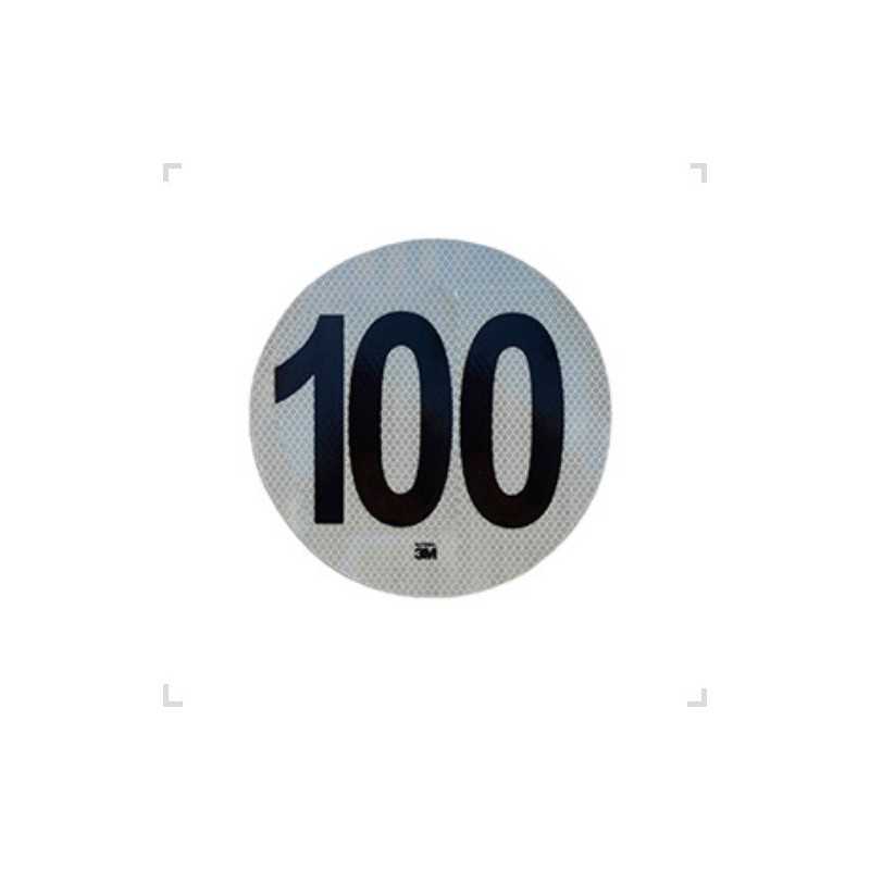 Circulo Reflectivo Velocidad Maxima 100Km/h 3M Circulo Reflectivo Velocidad Maxima 100Km/h 3M