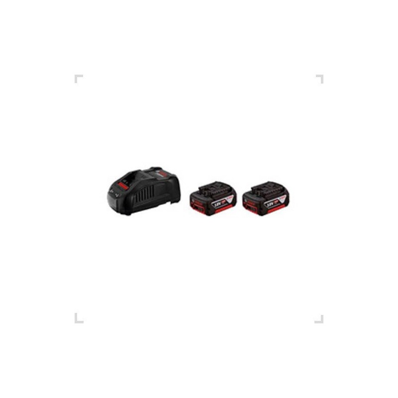 Kit 2 Baterias 4Ah + Cargador Rapido 8A BOSCH Kit 2 Baterias 4Ah + Cargador Rapido 8A BOSCH