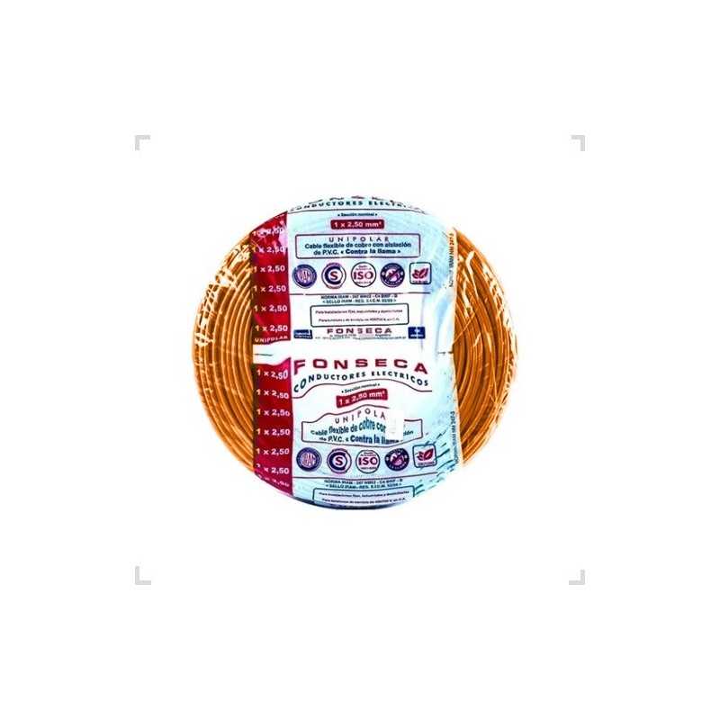 Cable Unipolar 0,75mm Naranja 100mts FONSECA Cable Unipolar 0,75mm Naranja 100mts FONSECA