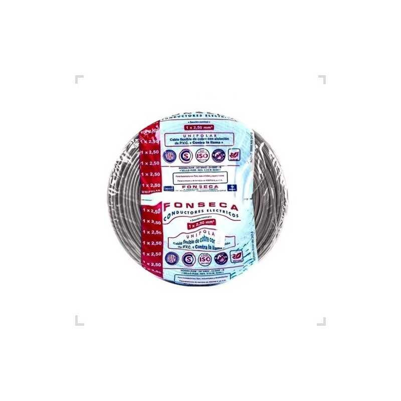 Cable Unipolar 1mm Gris 100mts FONSECA Cable Unipolar 1mm Gris 100mts FONSECA