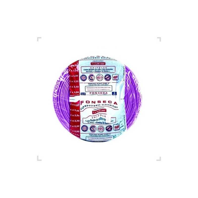 Cable Unipolar 1mm Violeta 100mts FONSECA Cable Unipolar 1mm Violeta 100mts FONSECA